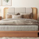 Ver imagem 1 de Cabeceira Estofada C/ Tela 170cm - Freijo/liso Dalla Costa