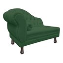 Ver imagem 3 de Recamier Divã Sofá 120cm Recepção Sala Larissa Suede:verde/liso