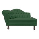 Ver imagem 2 de Recamier Divã Sofá 120cm Recepção Sala Larissa Suede:verde/liso