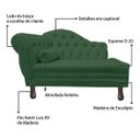 Ver imagem 4 de Recamier Divã Sofá 120cm Recepção Sala Larissa Suede:verde/liso