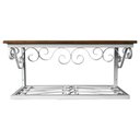 Ver imagem 6 de Linda Bancada Provençal Retrô para Banheiro Moderno Branco Libertas Rosas Artesanato Bancada Rococó 