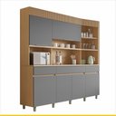 Ver imagem 1 de Cozinha 6 Portas 3 Gavetas Nesher Realeza 220cm 100 Mdf
