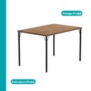 Ver imagem 5 de Conjunto Sala de Jantar 6 Cadeiras Valencia Carraro Freijó Preto