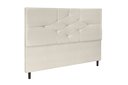 Ver imagem 1 de Cabeceira Camboriu Bege Estofada para Cama Box Casal King Size 195cm Quarto Luxo Jbe Móveis