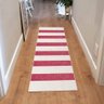 Tapete Passadeira Boho Listrado 45x140cm Natural/Pink - Antiderrapante FASTLAR - 2