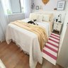 Tapete Passadeira Boho Listrado 45x140cm Natural/Pink - Antiderrapante FASTLAR - 1