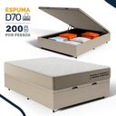 Ver imagem 2 de Cama Box Baú com Colchão de Espuma D70 Double Face Ortopédico Double Sense Casal 138cm