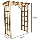 Ver imagem 2 de Pergolado de Madeira 1,75x0,90 Metros - Modelo Pinot Noir - Pensemadeiras - Única Único