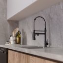 Ver imagem 5 de Torneira Cozinha Gourmet Monocomando Preto Fosco Duo Flexível