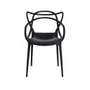 Ver imagem 2 de Conjunto 2 Cadeiras Allegra Preto em Polipropileno