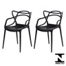 Conjunto 2 Cadeiras Allegra Preto em Polipropileno - 1
