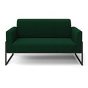 Ver imagem 5 de Sofá 2 Lugares Namoradeira Industrial Alta Preto Marisa Bouclê Verde D03 - D’Rossi
