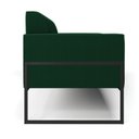 Ver imagem 6 de Sofá 2 Lugares Namoradeira Industrial Alta Preto Marisa Bouclê Verde D03 - D’Rossi