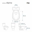 Ver imagem 2 de Tampa de Vaso em Mdf Alpinia Preto para Bacia Fiori