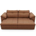 Ver imagem 3 de Sofá Retrátil para Sala de Estar 3 Lugares 215cm Riza S03 Couro Soft Mel - Lyam Decor