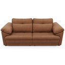 Ver imagem 6 de Sofá Retrátil para Sala de Estar 3 Lugares 215cm Riza S03 Couro Soft Mel - Lyam Decor