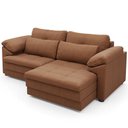 Ver mais imagens de Sofá Retrátil para Sala de Estar 3 Lugares 215cm Riza S03 Couro Soft Mel - Lyam Decor