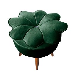 Puff Decorativo Floratta Veludo Verde - Speciale Home - 1