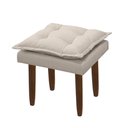 Ver imagem 2 de Puff Opala Retangular Sala e Quarto Bellamado Cor:bege