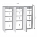 Ver imagem 2 de Kit 3 Armários Despensa Multiuso Suspensos p/ Cozinha Branco - Olivar Móveis