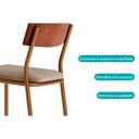 Ver imagem 3 de Kit 2un Banquetas Cozinha Atlas Dourado/Bambu Carraro