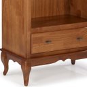 Ver imagem 2 de Estante Linz Pés Luis Xv 205 X 90 X 40 Cm (a X L X P) - Cor Imbuia Glazer
