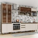 Ver imagem 1 de Cozinha Modulada 331,5cm Completa 7 Peças 11 Portas 2 Gavetas Connect Henn - Duna/cristal