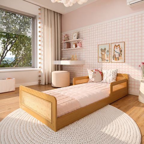 Cama Infantil Reversível Crescer Casatema MadeiraOriginals Marrom/Carvalho