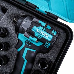 Parafusadeira Chave de Impacto 21v S/ Fio 550nm Saider Sa0004 + 2 Baterias - 10