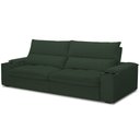 Ver imagem 2 de Sofá Retrátil Reclinável para Sala de Estar Living 280cm Nápoles F04 Veludo Verde - Lyam Decor