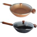 Ver imagem 1 de Jogo Frigideiras Wok Teflon Antiaderente Javali 28cm N04