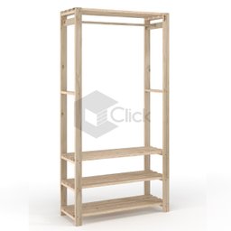 Arara de Roupas em Madeira para Seu Quarto - 4