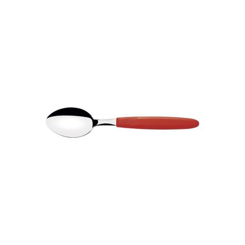 Kit 6 Colher Cha Tramontina Ipanema Inox Vermelho