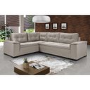 Ver imagem 1 de Sofá de Canto 5 Lugares Suede Aveludado Viena 