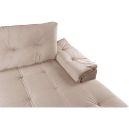 Sofá de Canto 5 Lugares Suede Aveludado Viena  - 4