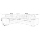 Ver imagem 5 de Sofá de Canto 5 Lugares Suede Aveludado Viena 