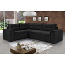 Ver imagem 1 de Sofá de Canto 5 Lugares Suede Aveludado Viena 