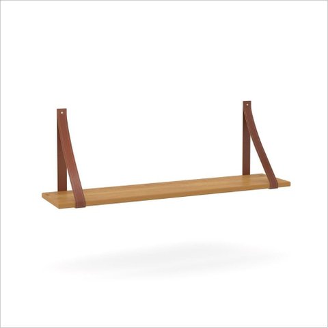 Kit 2 Prateleiras Suporte Gold 100% Mdf 90x20x30 Cm 51543 Freijo Matic