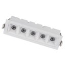 Ver imagem 1 de Spot Led Luz Pontual Arch Embutir 10w 2700k Branco/branco 24° 5 Focos Fixos Design Moderno Interno