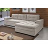 Sofá 3 Lugares com Chaise Suede Aveludado  - 1