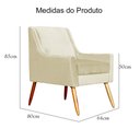 Ver imagem 6 de Poltrona Ariane Luxo Suede Marfim