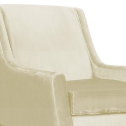 Poltrona Ariane Luxo Suede Marfim - 2