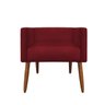 Banco Banqueta para Escrivaninha Penteadeira Suede Vinho - Majú Decor - 3