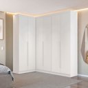 Ver imagem 1 de Guarda-Roupa Casal Modulado Andorra 6 Portas 6 Gavetas Branco - Pnr Móveis