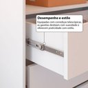 Ver imagem 7 de Guarda-Roupa Casal Modulado Andorra 6 Portas 6 Gavetas Branco - Pnr Móveis