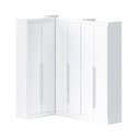 Ver imagem 2 de Guarda-Roupa Casal Modulado Andorra 6 Portas 6 Gavetas Branco - Pnr Móveis