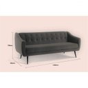 Ver imagem 3 de Sofá Cama 3 Lugares Mimo Daf Mobiliário