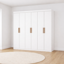 Ver imagem 1 de Guarda Roupa 6 Portas 2 Gavetas Perla -grand Line