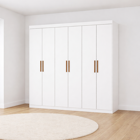 Guarda Roupa 6 Portas 2 Gavetas Perla -grand Line