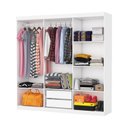 Ver imagem 3 de Guarda Roupa 6 Portas 2 Gavetas Perla -grand Line